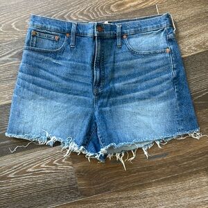 Madewell Denim Frayed Hem Women's Shorts